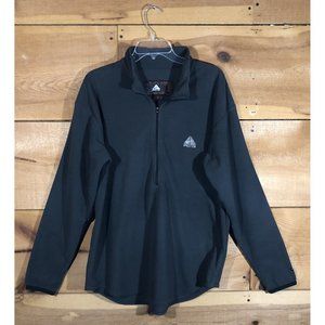 Vintage Nike ACG Thermal Layer 2 Fleece 1/4 Zip Pullover Mens Size XL Gray